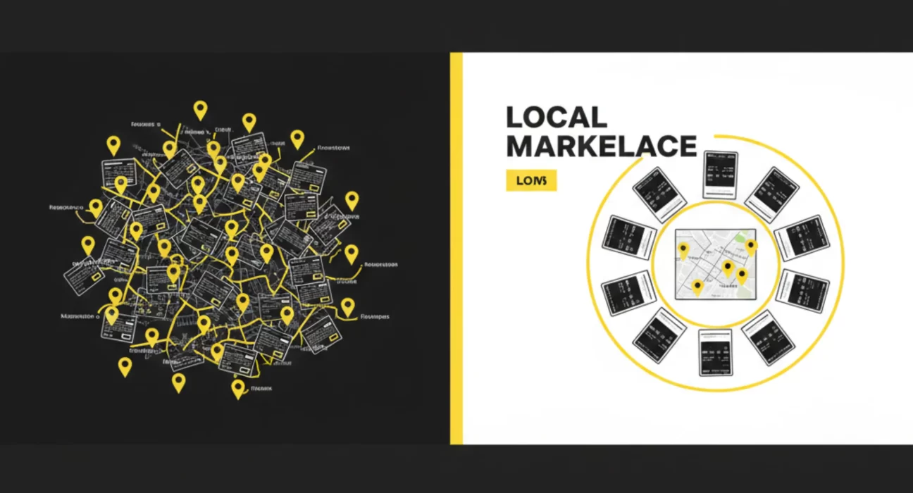 Local Deals vs Pan-India Listings comparison showing how local classifieds provide faster and more relevant second-hand buying