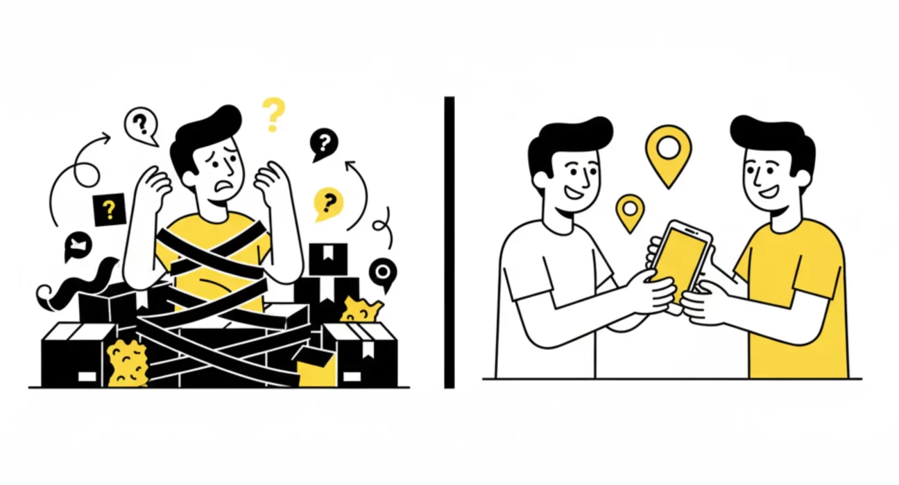 Local pickup over shipping for second-hand items with buyer meeting seller face-to-face